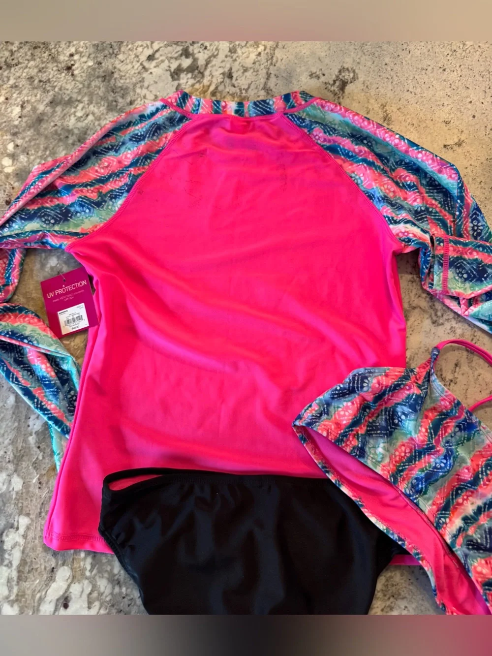 SO Kids Swim Set - Hot Pink, Black, Multicolor